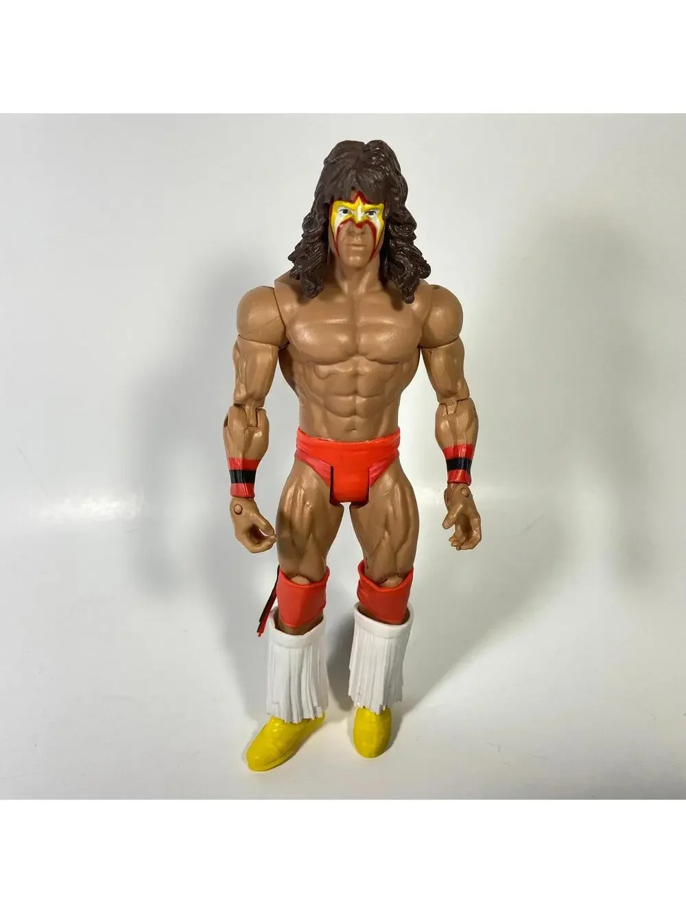 7” Mattel WWE Basic Series #56 Ultimate Warrior Wrestling Figure - INCOMPLETE